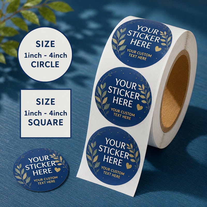 Round Vinyl Stickers Pack - Etsy