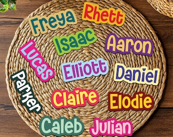 Pegatinas personalizadas con nombre: Etiquetas de vinilo impermeables / Pegatinas para portátiles / Pegatinas para botellas de agua
