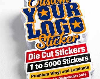 Custom Logo Vinyl Stickers: Die Cut, Waterproof, Bulk Options
