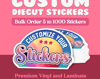 Custom Logo Vinyl Stickers: Die Cut, Waterproof Labels