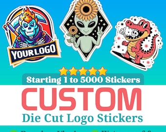 Custom Logo Vinyl Stickers: Die Cut Stickers, Waterproof, Bulk Options