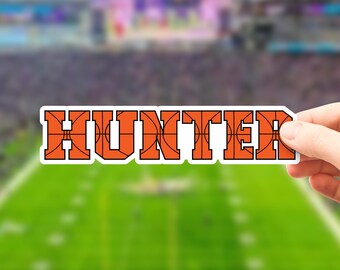 Custom Basketball Name Stickers: Waterproof Vinyl Label | Laptop | Water Bottle Stickers