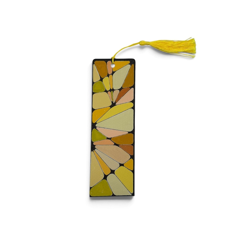 Tan Mosaic Pattern Handmade Mosaic Bookmark - Etsy