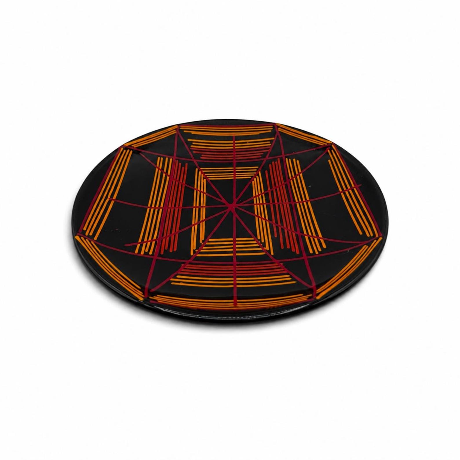 Abstracted Table Hand Painted Abstract Table Sized Plate - Etsy