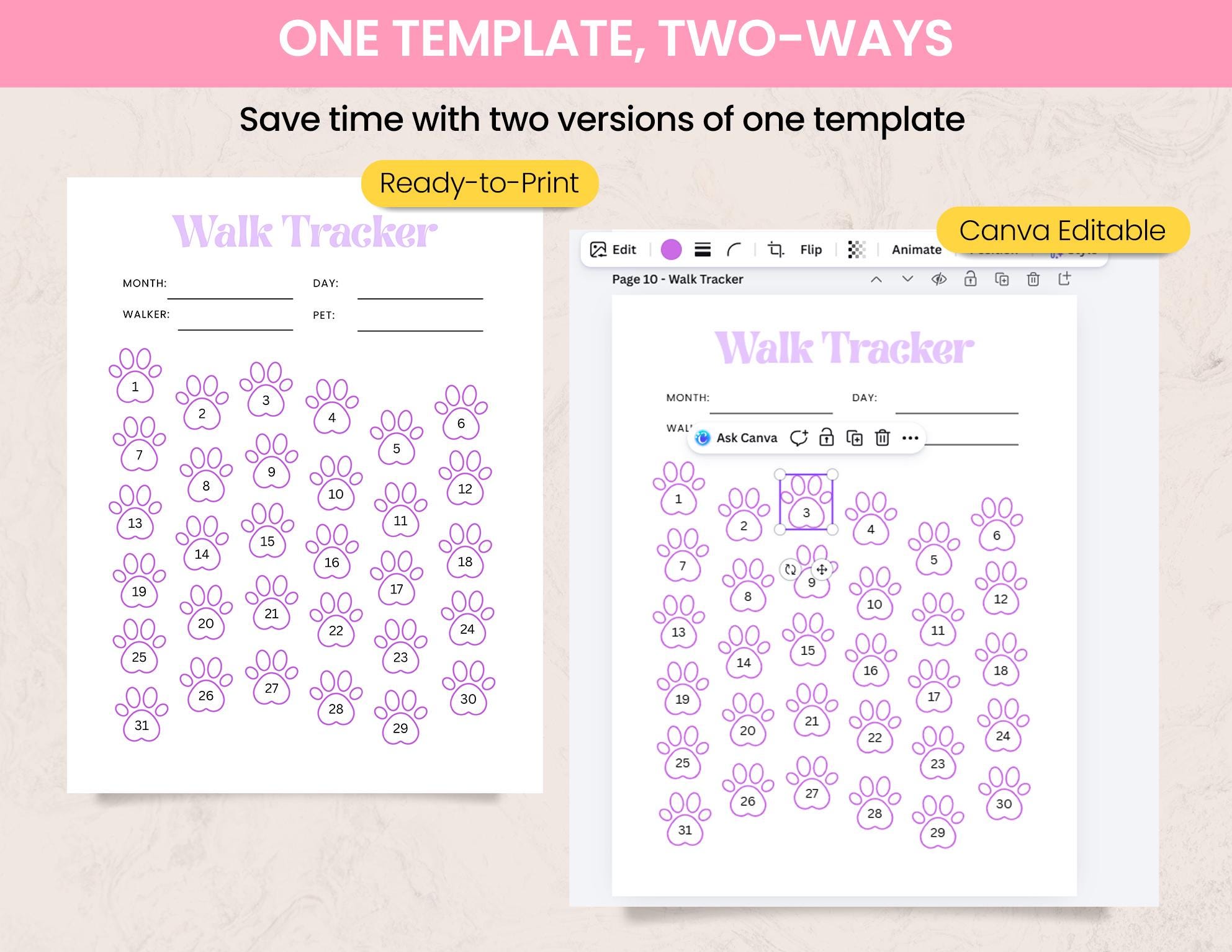 Pet Care Planner Printable Bundle | Pet Records | Vet Visit Log, Meal ...