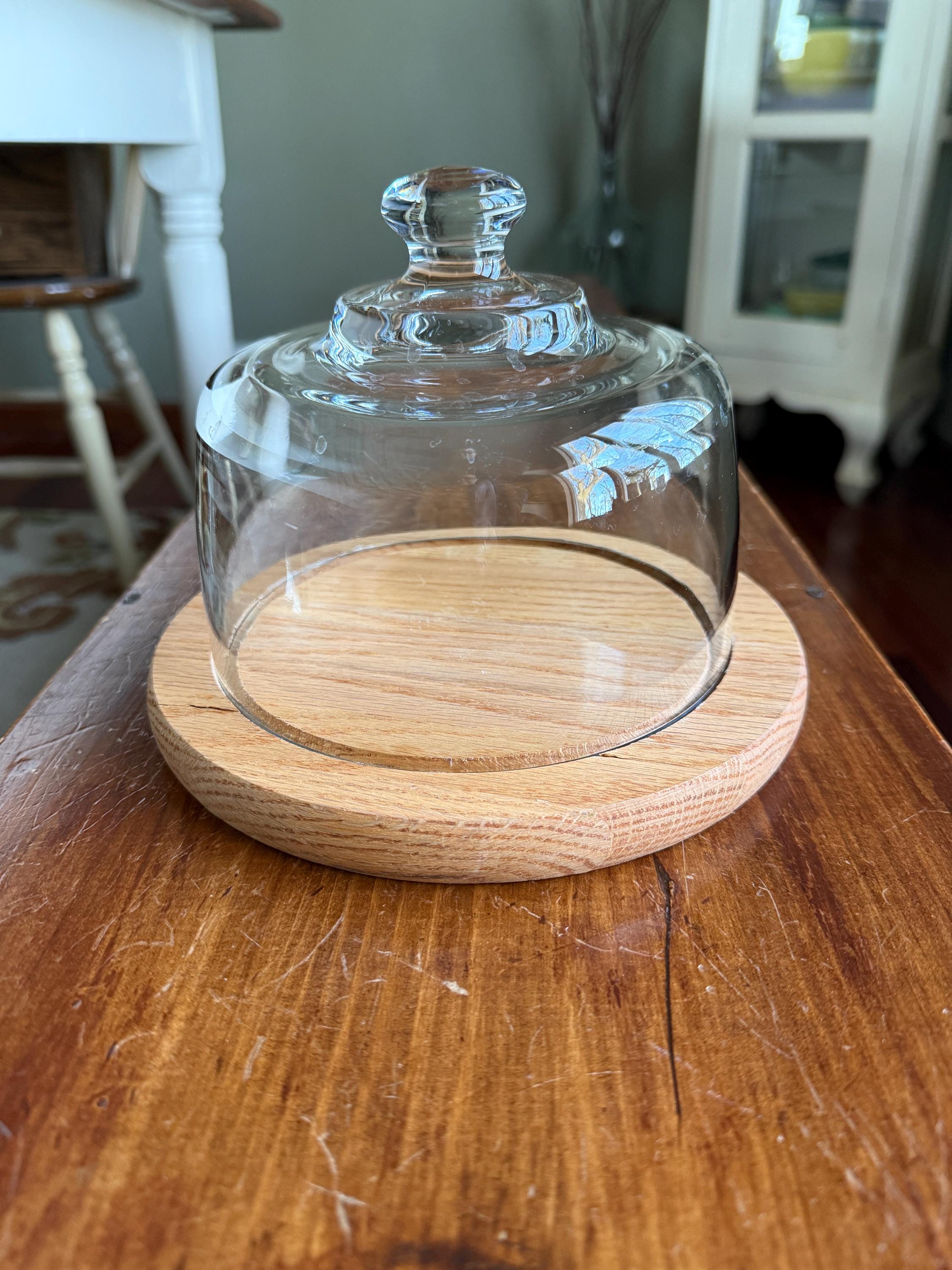 Cheese Tray With Glass Dome - Etsy