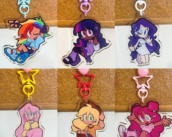 MLP Acrylic Keychain Charms | 3inch + Double Sided