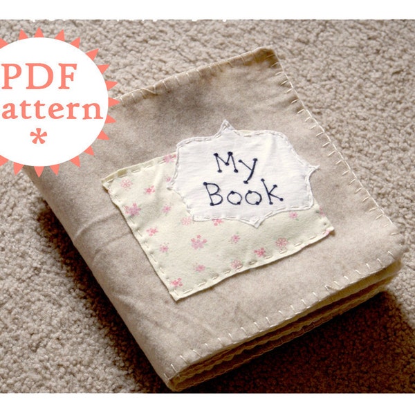 Quiet Book Printable PDF Pattern With Instructions (Instant Download)