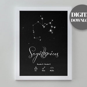 Sagittarius Printable Art