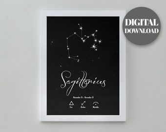 Sagittarius Printable Art