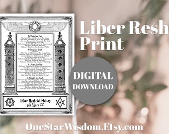 LIBER RESH - Thelema - Printable Resource