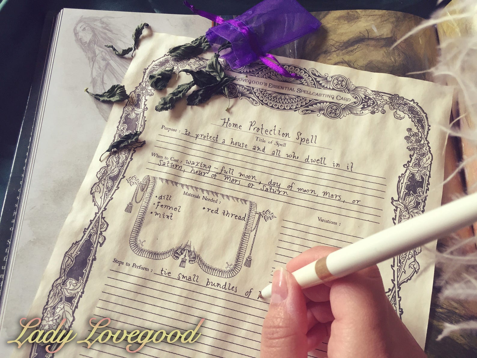 Book of Shadows Basics Package 10 Pages Printable PDF Etsy