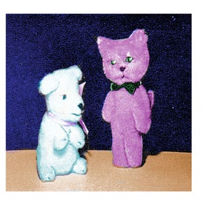 Full Size Sewing Pattern PDF Easy A4 Printable Instant Download to make a 14 or 20 inch Tall Cat Kitten & 8 or 11 inches Sitting Puppy Dog
