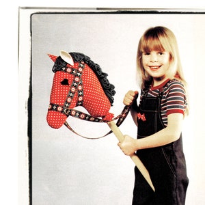 Full Size PDF Easy Sewing Pattern A4 Printable to make a Hobby Horse or Pony Ride on  Garden Toy with Wheels Instant Download