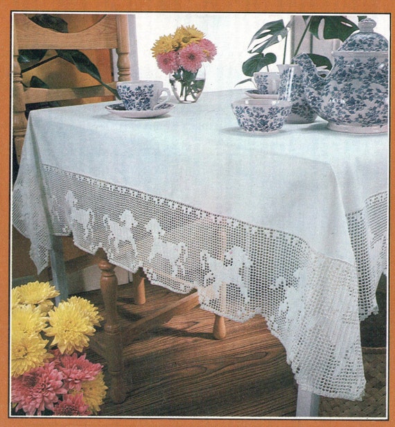 Instant Download PDF Filet CROCHET PATTERN to Make a Delicate