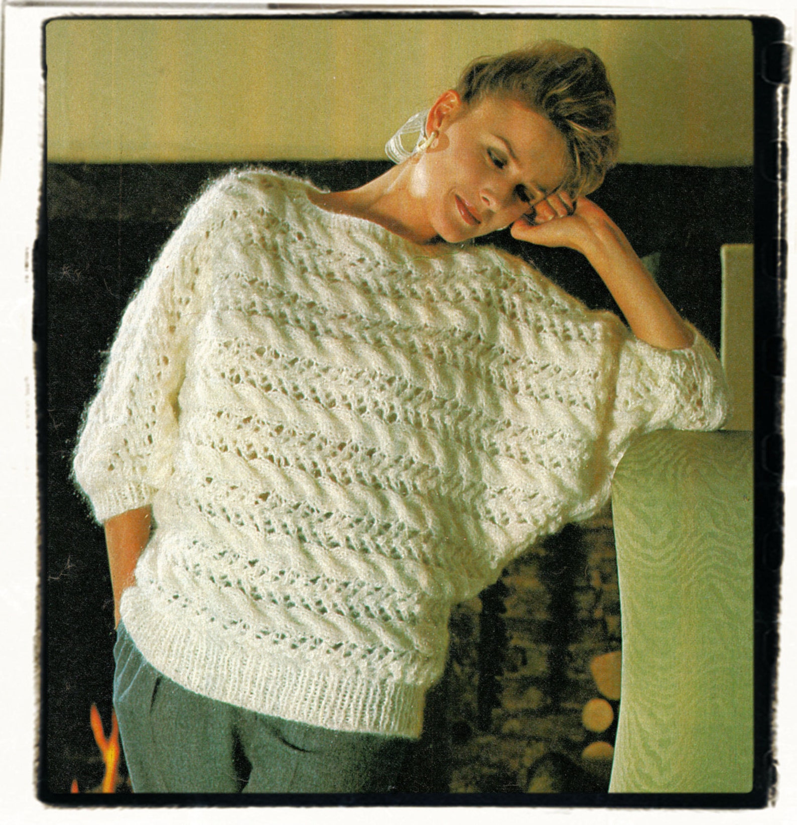 Instant Download PDF One Piece Knitting Pattern to Make a Cable Batwing ...