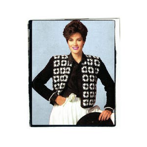 Instant Download PDF Crochet Pattern to make a Womens Bolero Matador Jacket Adjustable Length Granny Squares 2 sizes up to 40 inch bust