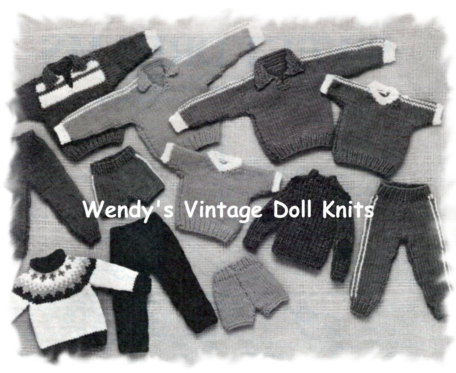 Instant Download PDF Knitting Pattern to Make Action Man or Ken 12 Inch ...