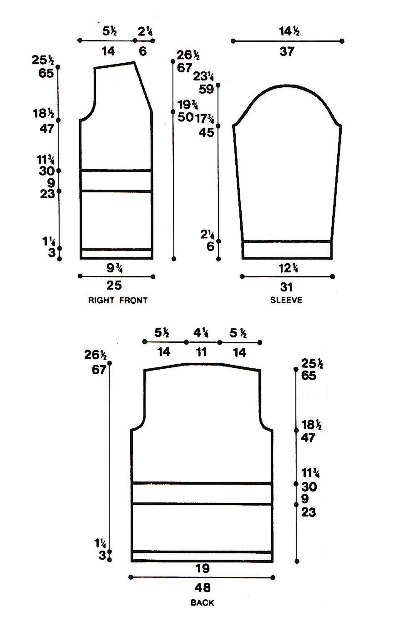 Instant Download PDF Knitting Pattern to Make a Lacy Ribbed & Etsy