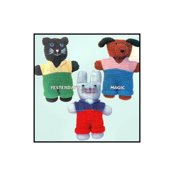 Instant Download Pdf Easy Beginners Knitting Pattern To Make Baby Soft Toys Dolls Animals Cat Rabbit Or Dog Pets Fete Bazaar 8 Ply Yarn Instant Download Pdf Easy Beginners Knitting Pattern To Make Baby Soft Toys Dolls Animals Cat Rabbit Or Dog Pets Fete Bazaar 8 Ply Yarn