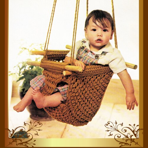 Instant Download Pdf Crochet Pattern to Make a Baby Swing Etsy