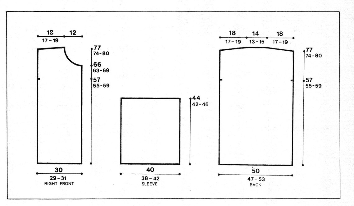 Instant Download PDF Knitting Pattern to make a Colourful Long Etsy