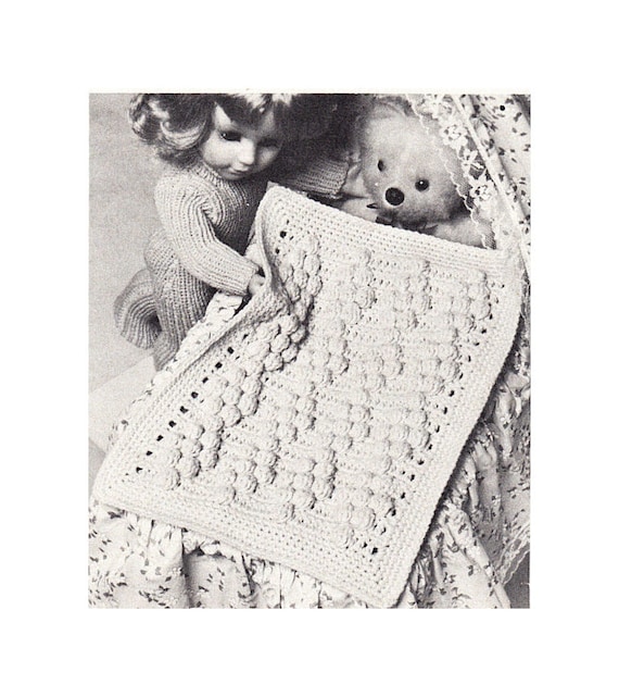 Instant Download PDF Crochet Pattern to Make a Cradle Cot Crib