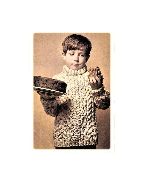 Instant Download Pdf Knitting Pattern To Make A Boys Or Girls Etsy