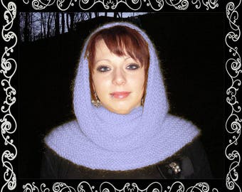 Instant Download PDF Beginners Very Easy Knitting Pattern to make a Womens Snug Cowl Hood Snood Neck Wrap Infinity Scarf Chunky Yarn