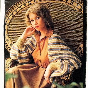 Instant Download PDF Easy Beginners Knitting Pattern to make a Shrug Shoulder Wrap  Bolero Womens Cardigan Chunky Yarn One Size