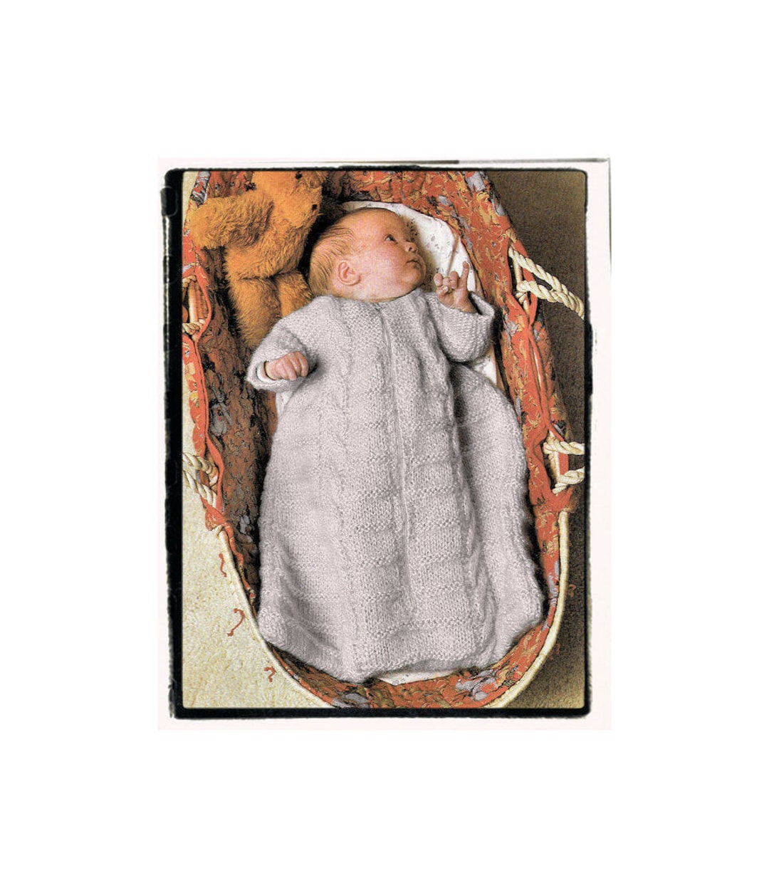 Instant Download PDF Knitting Pattern to Make a Cosy Baby Sleeping Bag ...