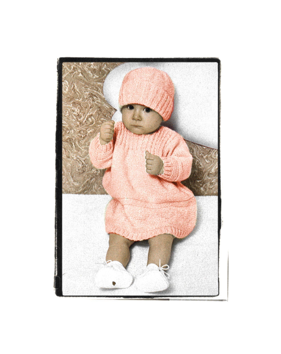 Instant Download PDF Knitting Pattern to Make a Baby Girls Long Sleeve ...