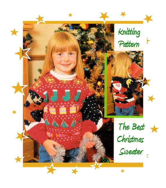 Instant Download Pdf Intarsia Knitting Pattern To Make A Childrens Christmas Sweater Rudolph Santa Snowman 3 Sizes 22 To 26 Inch Chest Instant Download Pdf Intarsia Knitting Pattern To Make A Childrens Christmas Sweater Rudolph Santa Snowman 3 Sizes 22 To 26 Inch Chest