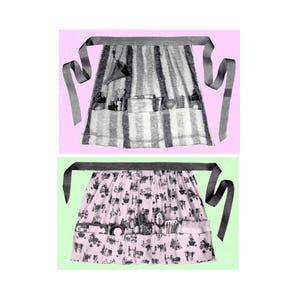 Instant Download PDF Easy Quick Beginners Sewing Pattern Tutorial to make a Childrens Little Chef Mothers Help Tie On Apron with Pockets