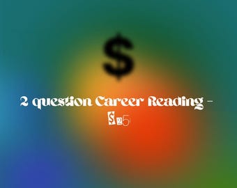 2 Card Career Tarot Reading