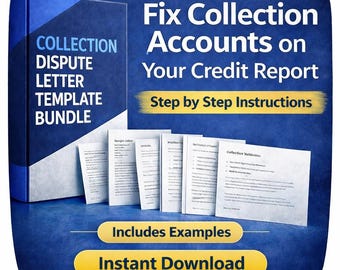 Fix Credit Report Errors |Collections Dispute System™ – Step 1 | Initial Dispute Letters (FCRA/FDCPA)