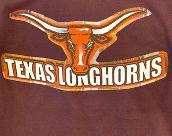 Texas Longhorns Upcycled Brown T-shirt - XL