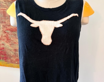 Texas Longhorns tshirt - upcycled/custom