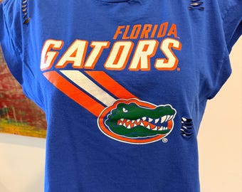 University of Florida Gators tshirt - upcycled/custom cut