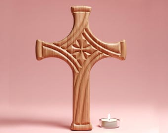 Ornamental Cross 3D Relief STL | CNC Carving File (Digital Download)