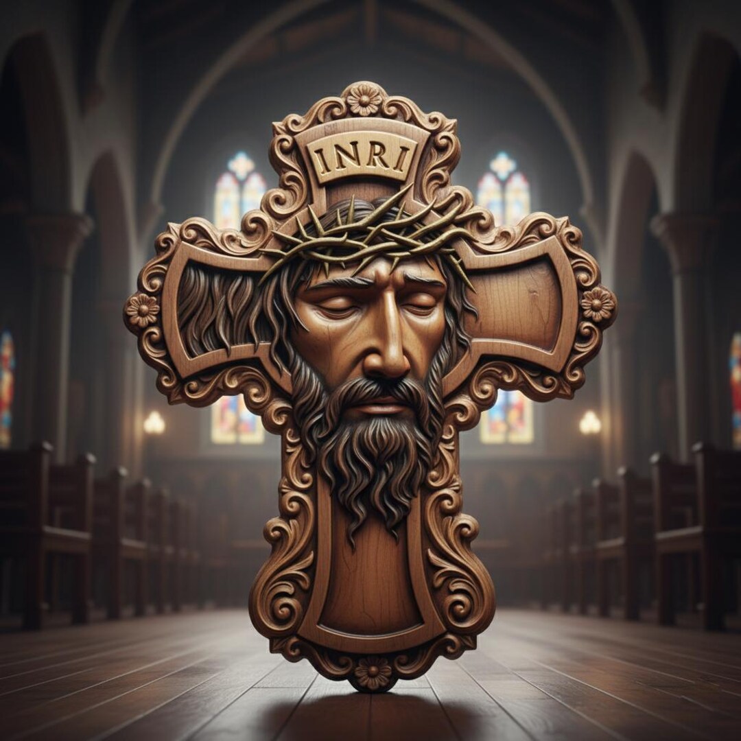Jesus Cross STL File, Crown of Thorns, INRI (digital Download) - Etsy