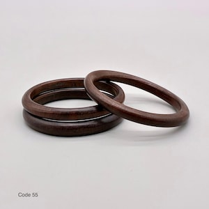 Pulsera rígida de madera hecha a mano – Joyería de madera natural