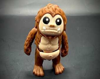 Flexi Bigfoot Fidget Toy | 3D Printed Articulated Sasquatch | Desk Fidget, ADHD Toy, Cryptid Gift, Keychain Option