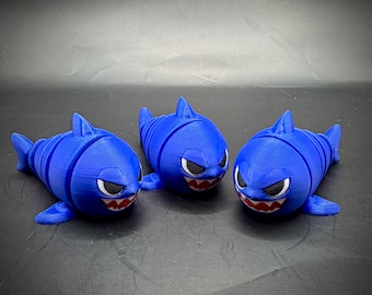 Flexi Shark Fidget Toy | 3D Printed Articulated Shark | Desk Fidget, ADHD Toy, Shark Gift, Sensory Toy