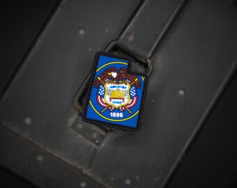 Utah State Flag PVC Morale Patch – Tactical Gear, EDC Collector Gift