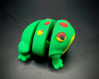Flexi Frog Fidget Toy | 3D Printed Articulated Frog | Desk Fidget, ADHD Toy, Cute Frog Gift, Keychain Option