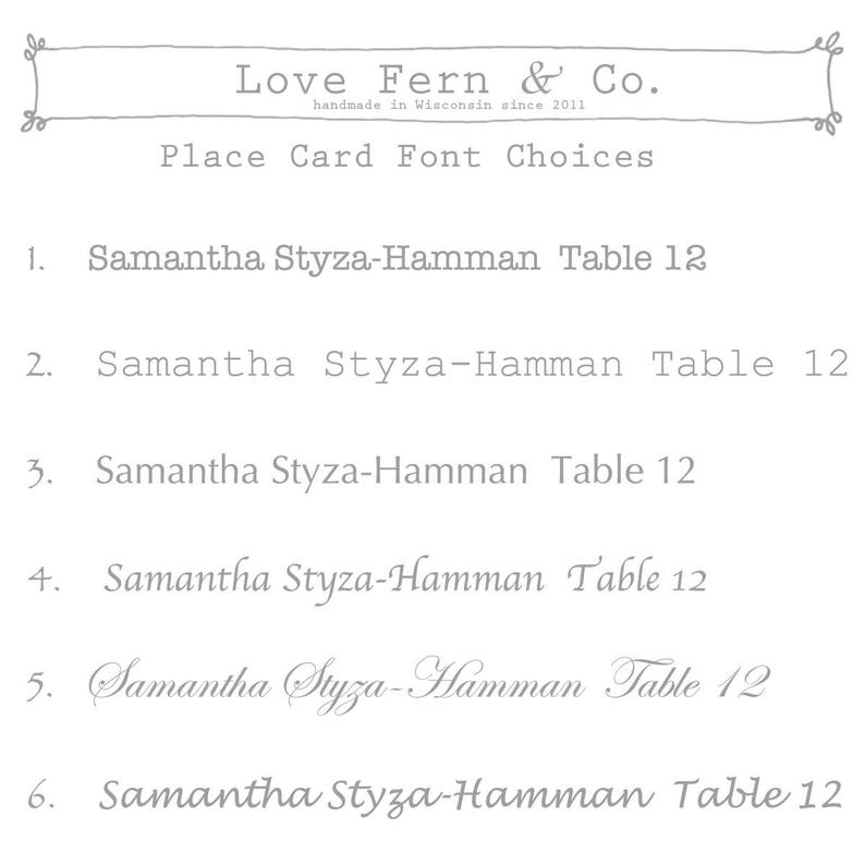 yellow printed place cards for wedding party set of 100 delaney shower