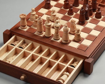 Tournament size wooden chess set — Three Trees Workshop