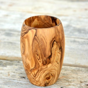 Olive wood shop napkin holder