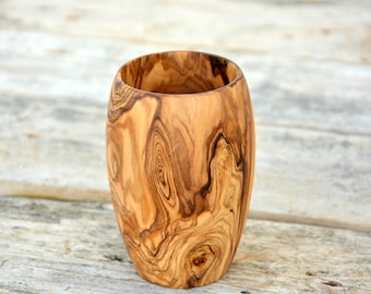 Goblet Cup Mug, Wooden Rustic Pen Holder, Toothbrush holder, Wood napkin holder, Gift, Holiday Gifts